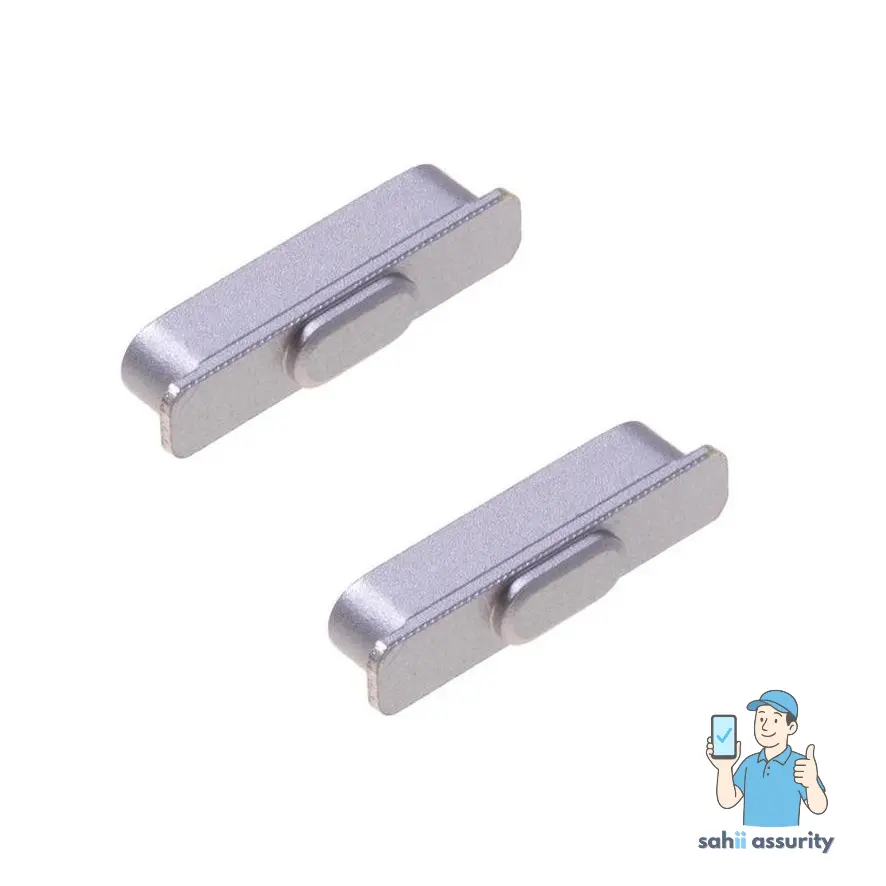 Volume Side Button Outer for Oppo F19 Pro Silver